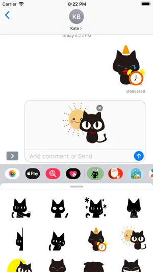 Black Cat Stickers packs