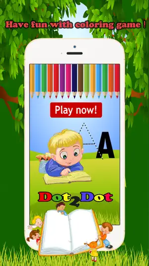 点到点信字母图画书为孩子学前教育游戏