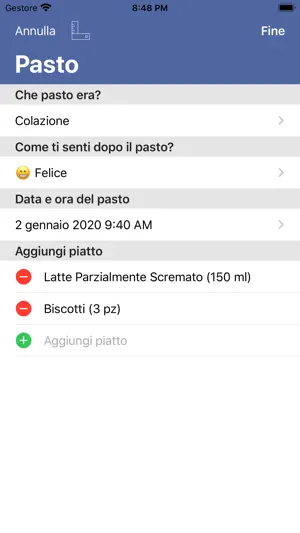 Diario Alimentare Emozionale