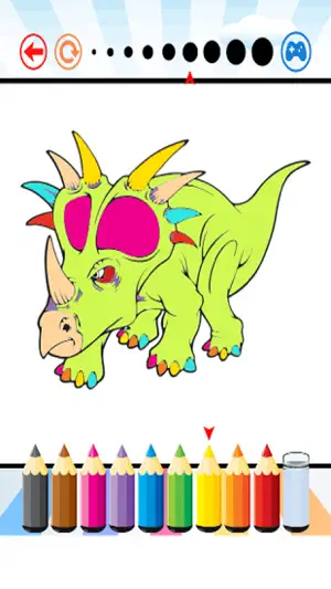 恐龍藝術著色書 - 孩子的活動