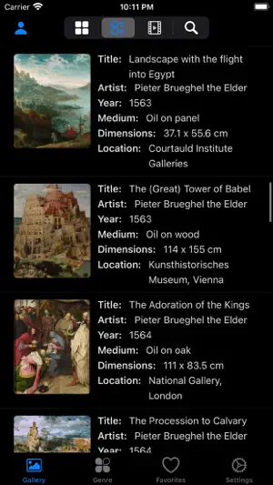 艺术家画廊 - 老彼得·勃鲁盖尔