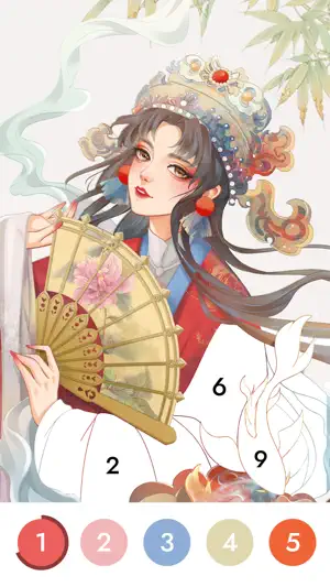 花花填色：按数字涂色秘密花园解压画画游戏