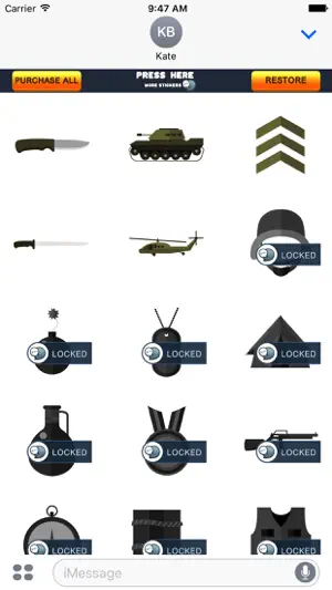 Army Soldiers Stickers for iMessage