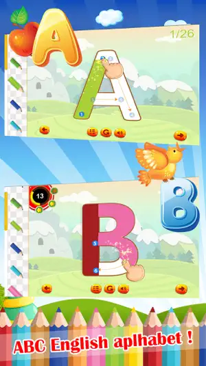ABC 英文字母 - 儿童学习英语字母发音和书写入门基础教程
