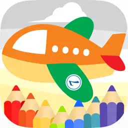 飞机彩图游戏为孩子和幼儿