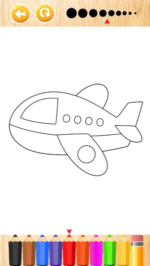 飞机彩图游戏为孩子和幼儿